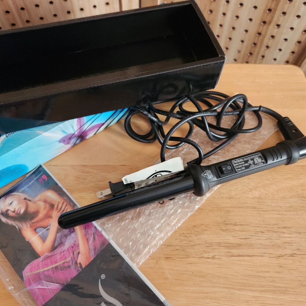 HerStyler Grande Pro Curling Iron Black 18-25mm-Great Gift Wand Curl - Picture 5 of 7